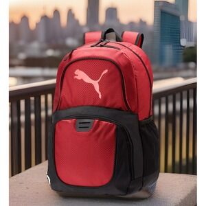 PUMA‎ Evercat Contender 3.0 Sporty Red Backpack for School Kids Adults Men Women